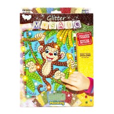Креативна творчість "Блискуча мозаїка: Monkey" БМ-02-03, 20.6х26 см