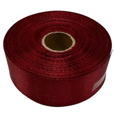 Атласна стрічка для рукоділля АБ-324, 2,5 см х 23 м, бордо