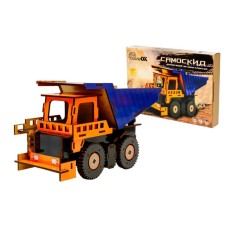 Дерев'яний 3D конструктор Самоскид Puz-00920, 96 деталей