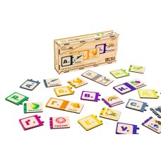 Дерев'яна дитяча головоломка з буквами Puz-22335