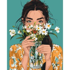 Картина за номерами "Ромашковий вайб" 10183-AC 40х50 см