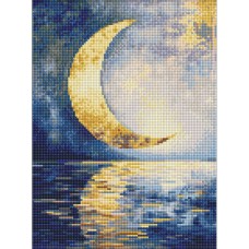Алмазна мозаїка "Відбиток місяця" ©art_selena_ua AMO8211, 30x40 см