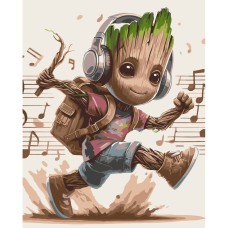 Картина за номерами "Музичний Грут" 16521-AC 40х50 см