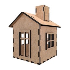 Заготовка для декорування "Будиночок 9" FDPO-348 з LED свічкою в комплекті