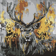 Алмазна мозаїка "Золотий олень" ©art_selena_ua AMO8257, 40х40 см