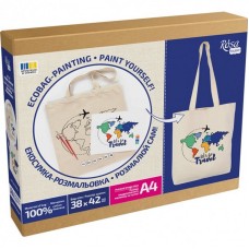 Набір для творчості екосумка-розмальовка "Lets go Travel" N0003655, 38х42 см