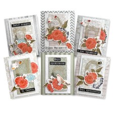 Набір для створення вітальних листівок "Трояндові мрії" FDGCK-042, 6 шт