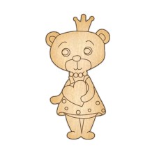 Заготовка брошки для розфарбовування "Ведмедик-1" FDZB-033