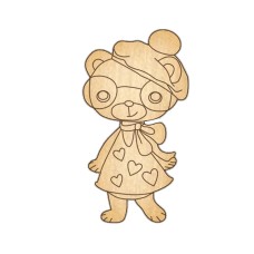 Заготовка брошки для розфарбовування "Ведмедик-4" FDZB-041