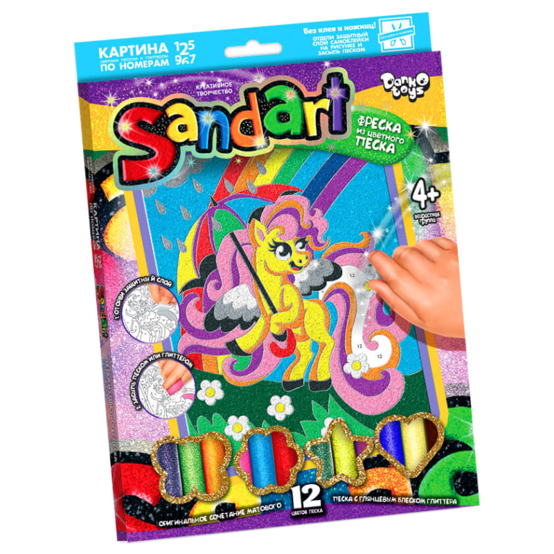 Фреска з піску своїми руками "SandArt" SA-01 Поні 2