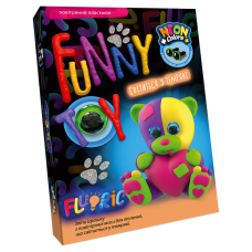 Набір креативної творчості "AIR CLAY" FLUORIC" ARCL-FL-01, 4 кольори  Ведмедик