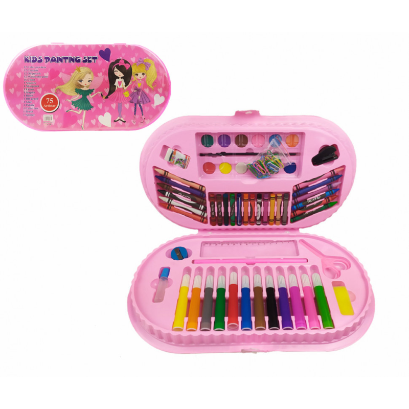 Дитячий набір для творчості MK 3918-1 у валізі Дівчатка