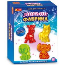 Дитячий набір виготовлення мила. Мильна фабрика "Веселий зоопарк" 15100425, 4 формочки
