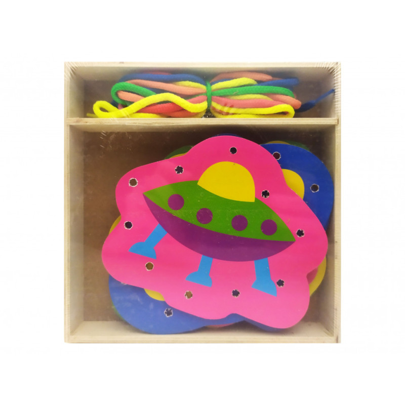 Розвиваюча іграшка шнурівка MD 2352 дерев'яна Космос