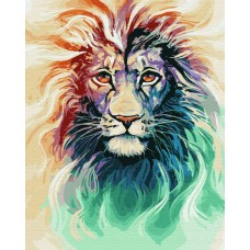 Картина по номерам. Brushme "Сияние льва" GX28718