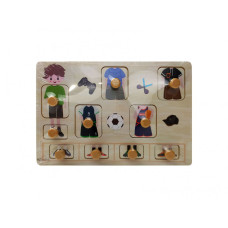 Розвиваюча іграшка Рамка-вкладиш MD 2384-01 дерев'яна   2384-013 (Хлопчик)