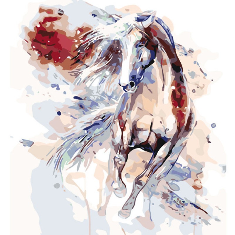 Картина за номерами. "Скакун" 40 * 40см KpNe-02-05