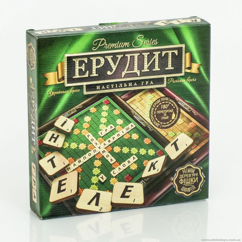 Гра настільна Ерудит ВЕЛ PREMIUM 6355 укр. і рос. мовами