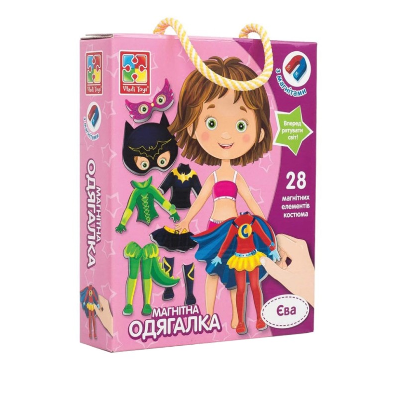 Магнітна гра одягалка "Єва" VT3702-08, 28 елементів одягу