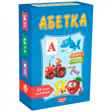 Детская настольная игра "Азбука" 0529, 33 пары карт