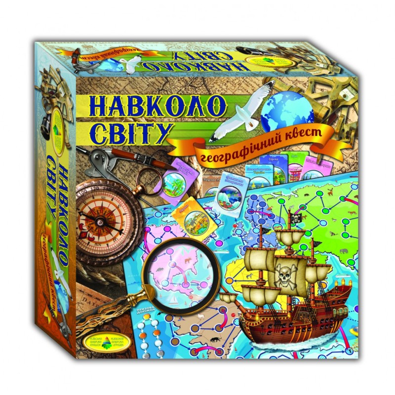 Настільна гра "Навколо світу" 82258 географічний квест