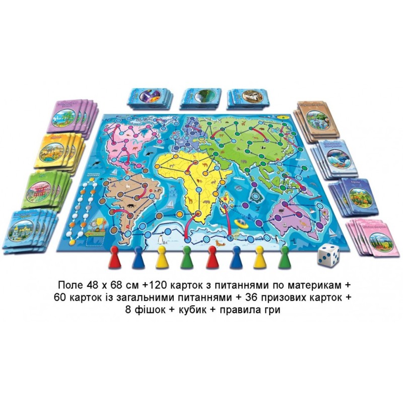 Настільна гра "Навколо світу" 82258 географічний квест