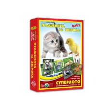 Настільна гра супер ЛОТО "Пташенята і звірята" 81985, 36 карток
