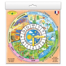 Детская развивающая игра "Часы" France 82838 на французском языке