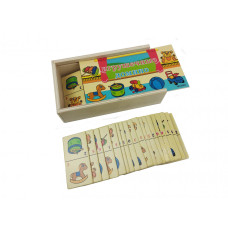 Детское домино в пенале MD 2482 деревянное Игрушки MD 2482-3