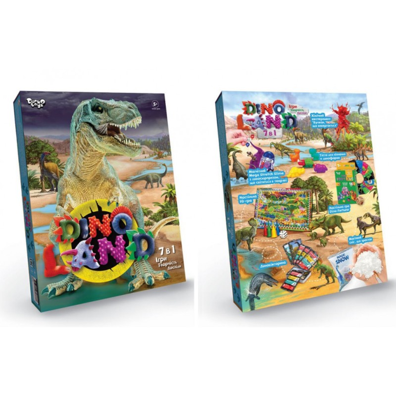 Набір креативної творчості "Dino Land" DL-01-01U, 7 в 1