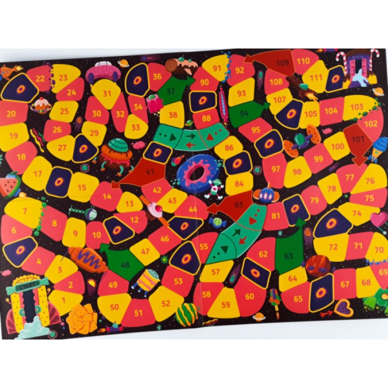 Настільна гра Всесвіт. Цукерково-космічна маршрутна гра 124210 укр. мовою