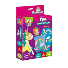 Развивающая игра для малышей «Пиши и вытирай. Единороги» VT5010-17 с маркером