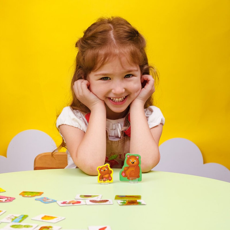 Настільна гра асоціації "У лісі та на фермі" Vladi Toys VT1804-46 (укр)