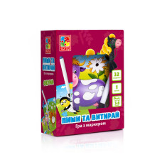 Настільна гра Пиши та витирай "Ферма" Vladi Toys  VT5010-19 укр