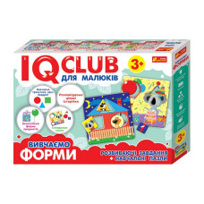 Учебные пазлы Изучаем формы. IQ-club для малышей 13203007, 6 карт в наборе