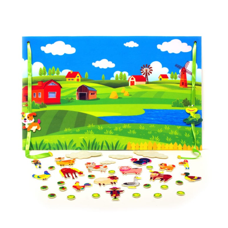 Ігровий килимок "Подорож до бабусі" 190037 фігурки на липучках