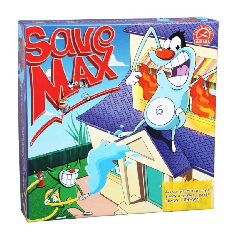 Настільна гра Врятувати Макса. Пожежник Arial 911357 укр. мовою