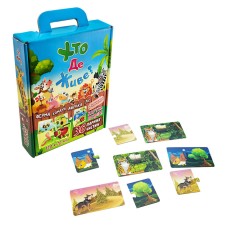 Детские Пазлы Кто где живет?30700 (укр.)