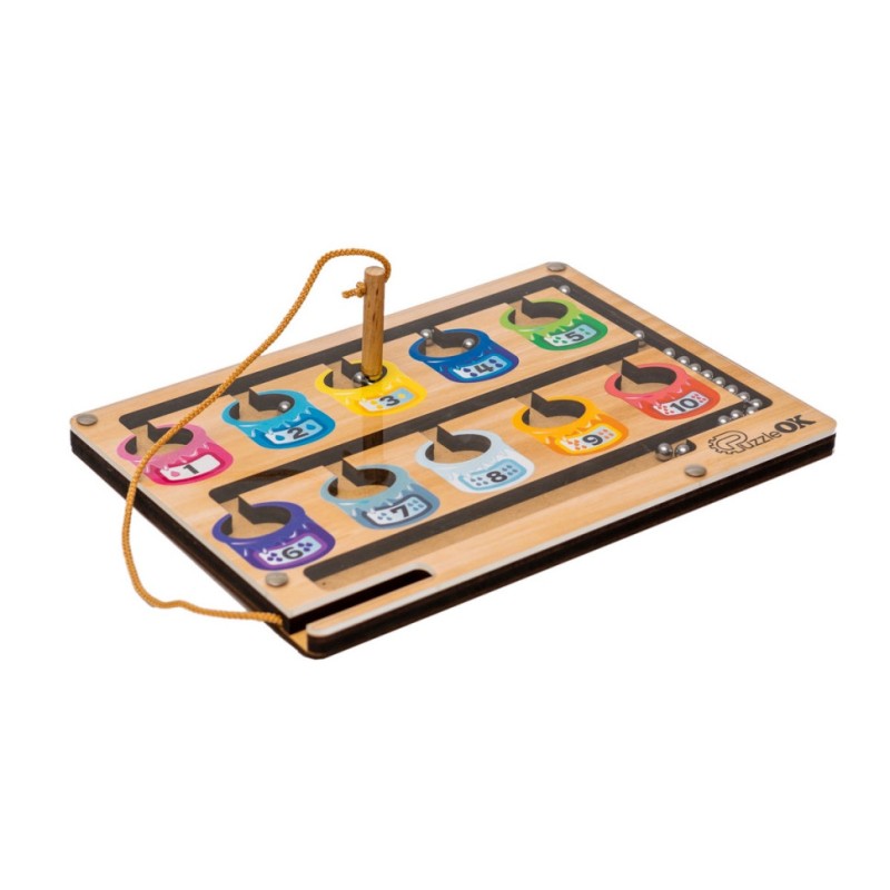 Розвиваюча іграшка "Монтессорі Баночки" Puz-30966, 20 шариків