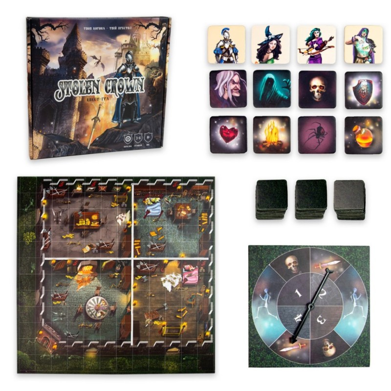 Настільна гра Stolen Crown 30811 рулетка зі стрілкою, ігрове поле