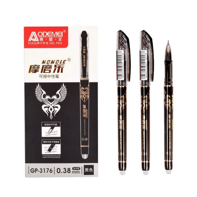 Ручка "пише-стирає" чорна COLOR-IT 3176(Black) упаковка 12 шт