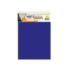 Блокнот А5 В-БП5-80, 80 листів, пружина зверху Синій