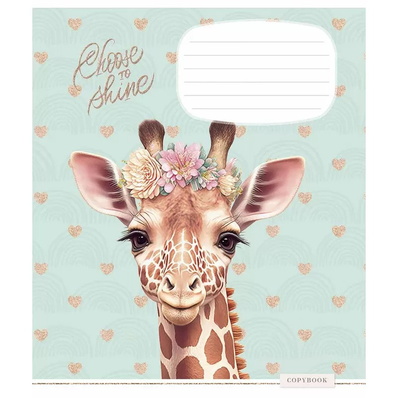 Зошит учнівський "Shiny friends" 012-3244K-2 в клітинку на 12 аркушів