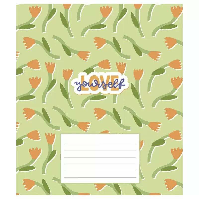 Зошит учнівський "Love yourself" 018-3209K-3 в клітинку, 18 аркушів
