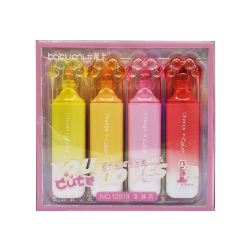 Набір фломастерів 4 кольори "Котяча лапка" 12019-H Вид 1