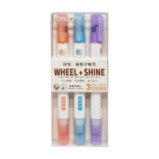 Набір фломастерів 3 кольори 12031-3 з глітером та роликовим накінечником Вид 2