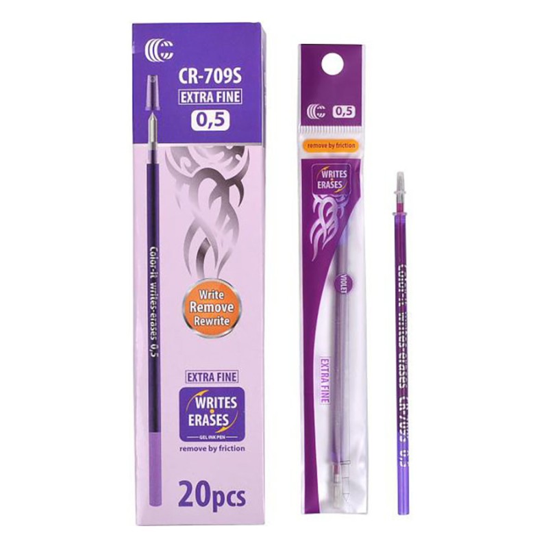 Стрижень "С" "пише-стирає" CR-709S упаковка 20 шт Violet