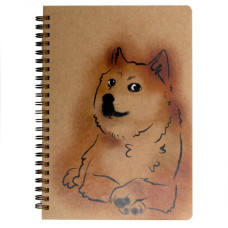 Блокнот "Доге" Эко крафт-картон 11123-Т-KR формат А5 на пружине