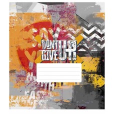 Зошит учнівський "Dont Give Up" 036-3314K-2 в клітку, 36 аркушів