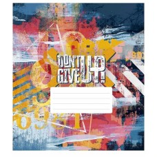 Зошит учнівський "Dont Give Up" 036-3314K-4 в клітку, 36 аркушів